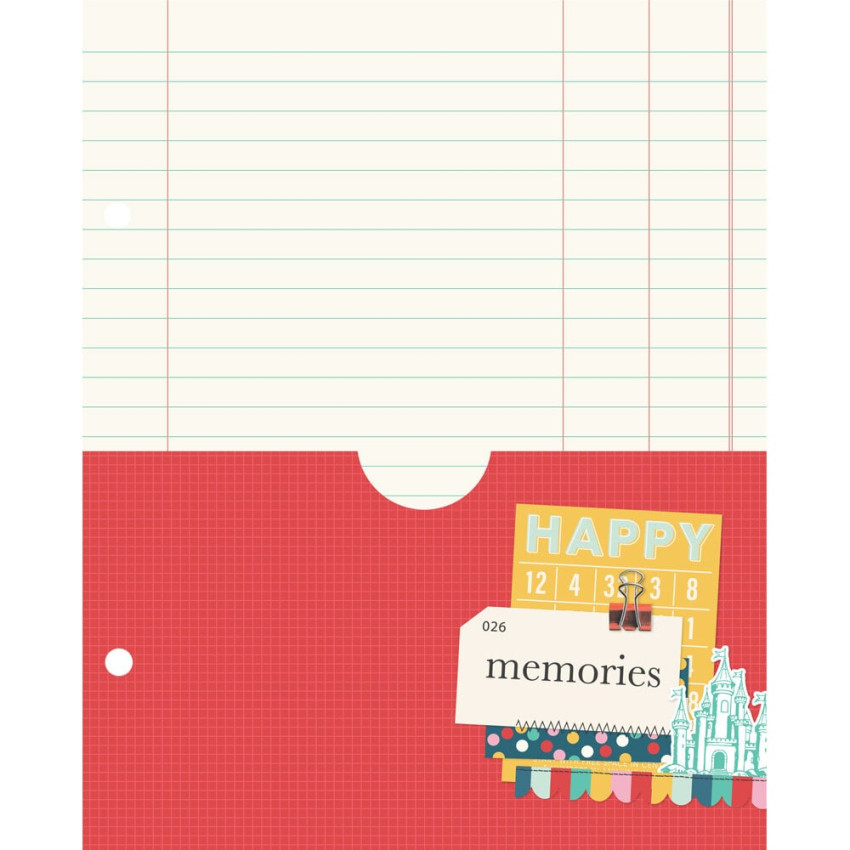 Simple Stories - Say Cheese Happiest Place 6x8 Inch - SN@P! Binder Inserts 6x8 Inch