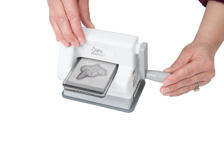 Sizzix - "Sidekick Starter Kit "White & Gray" – Stanz- und Prägemaschine"