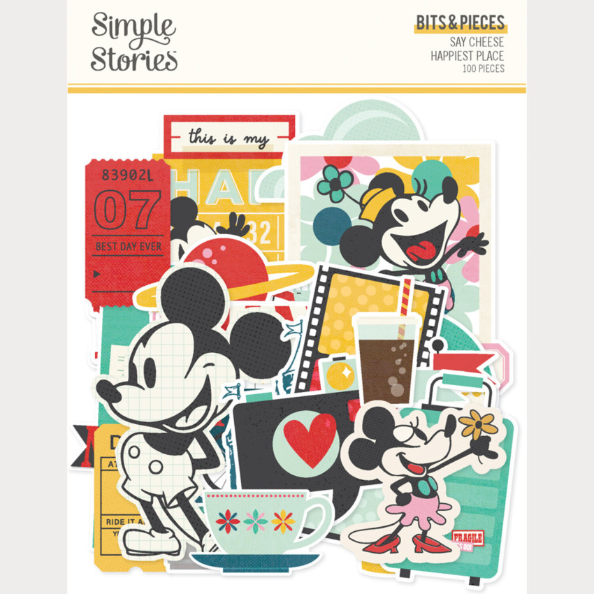 Simple Stories - Stanzteile "Say Cheese Happiest Place" Bits & Pieces