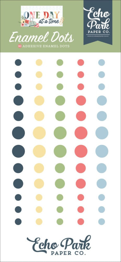 Echo Park - Enamel Dots "One Day At A Time" 60 Stück