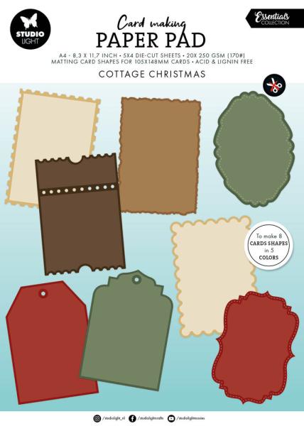 Studio Light - Card Shapes "Cottage Christmas" für Karten 105x148mm