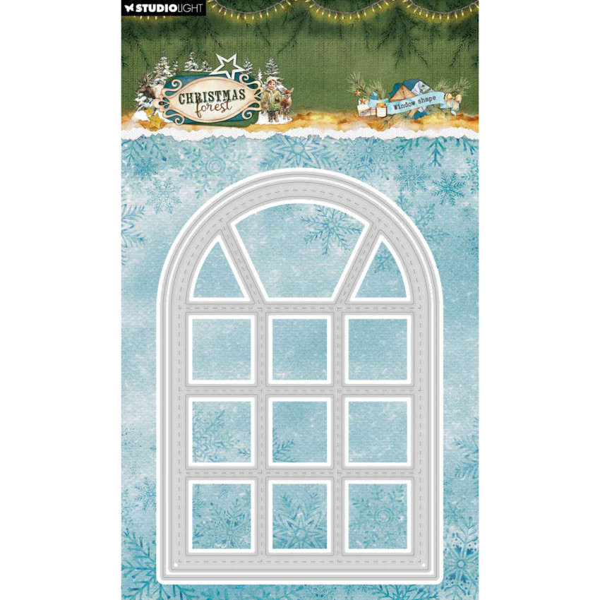 Studio Light - Stanzschablone "Window Shape" Christmas Forest Cutting Dies