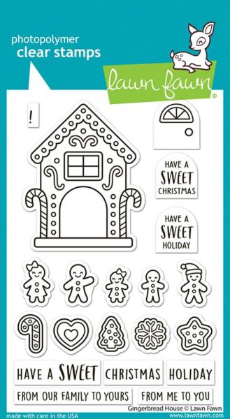 Lawn Fawn - Stempelset "Gingerbread House" Clear Stamp