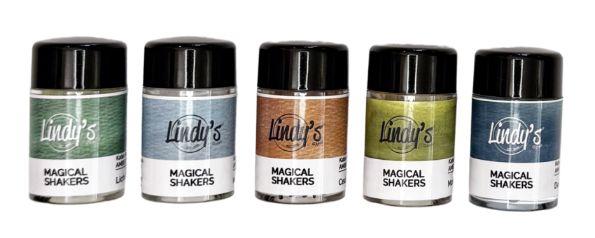Lindys Stamp Gang - Pigmentpulver "Amber Ledgers" Magical Shaker 2.0 Set - 5x10g - by Katie Pertiet