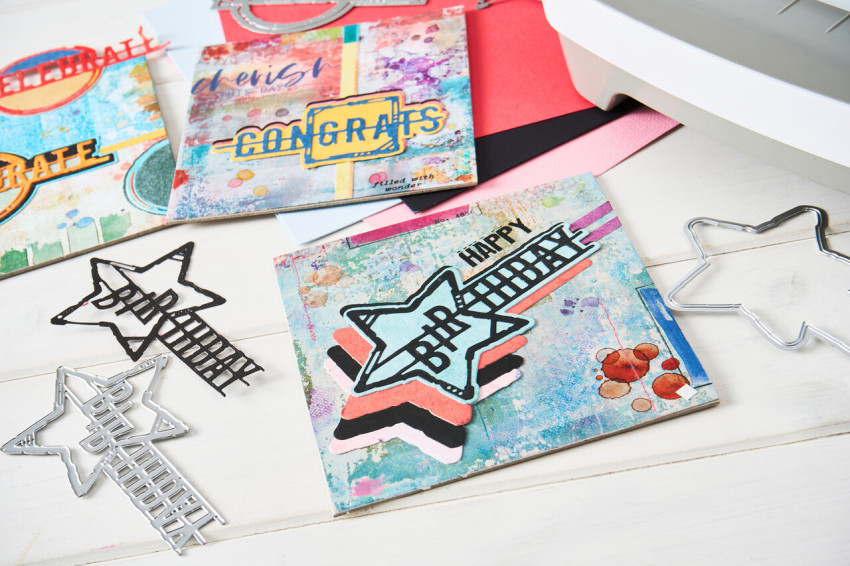 Sizzix - Stanzschablone "Word Wafers Birthday" Thinlits Craft Dies by Seth Apter