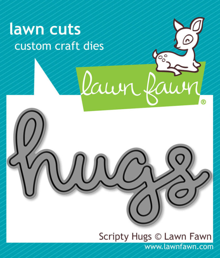 Lawn Fawn - Stanzschablone "Scripty Hugs" Lawn Cuts Dies