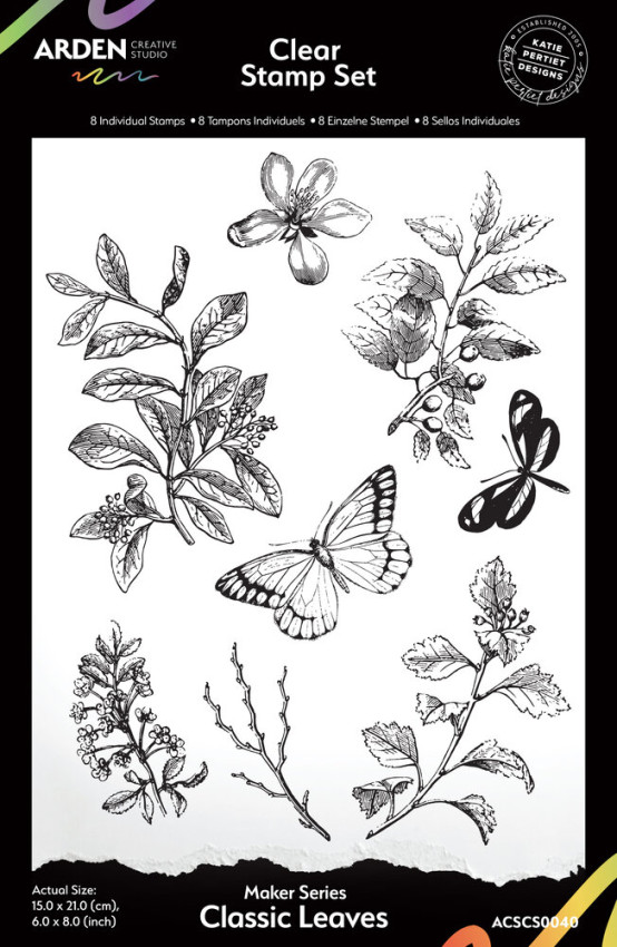 Arden Creative Studio - Stempelset "Classic Leaves" Clear Stamps by Katie Pertiet