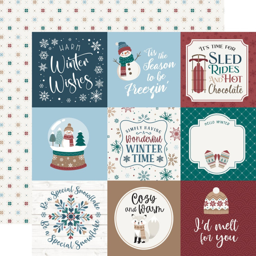 Echo Park - Designpapier "Wonderful Winter Days" Collection Kit 12x12 Inch - 12 Bogen