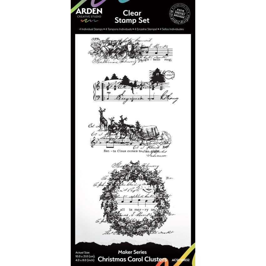 Arden Creative Studio - Stempelset "Christmas Carol Clusters" Clear Stamps