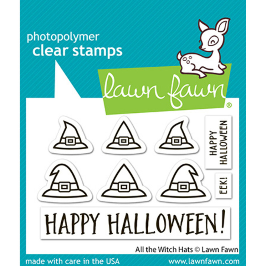 Lawn Fawn - Stempelset "All the Witch Hats" Clear Stamp