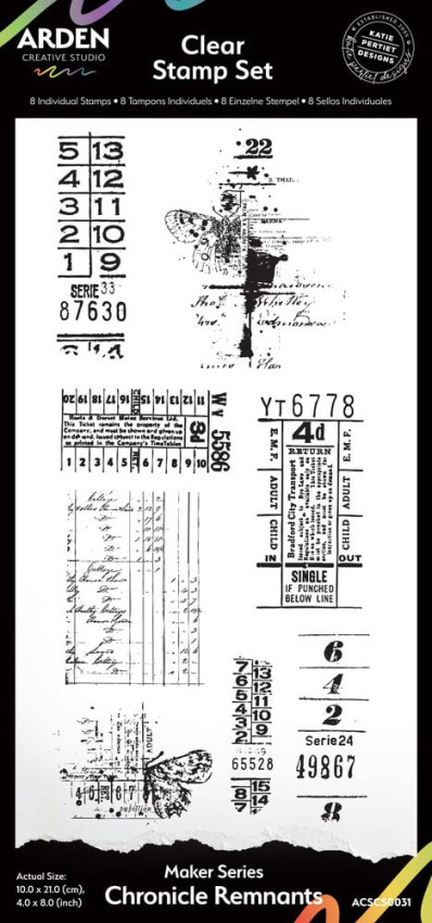 Arden Creative Studio - Stempelset "Chronicle Remnants" Clear Stamps