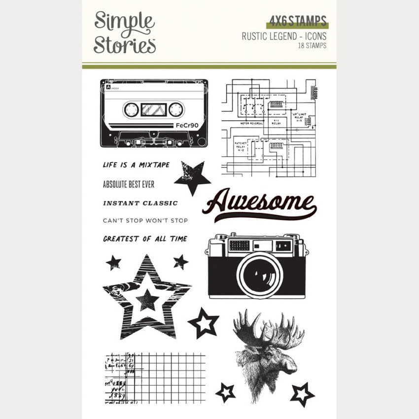 Simple Stories - Icons Stempel "Rustic Legend" Clear Stamps