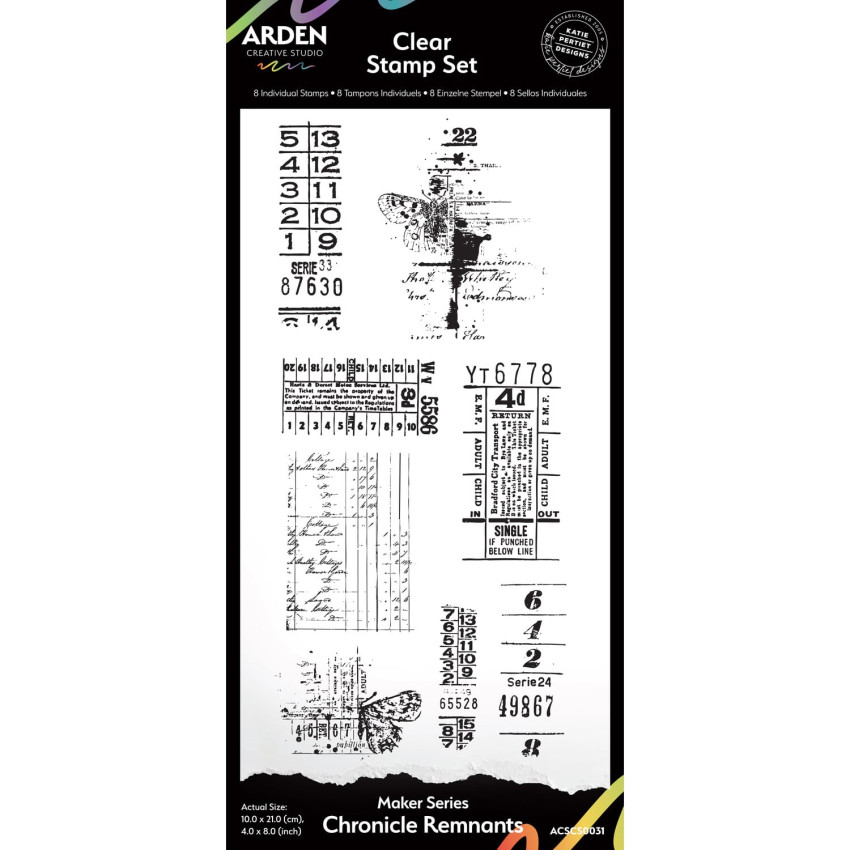 Arden Creative Studio - Stempelset "Chronicle Remnants" Clear Stamps