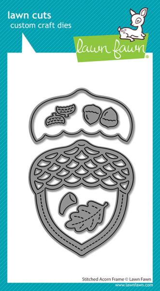 Lawn Fawn - Stanzschablone "Stitched Acorn Frame" Lawn Cuts Dies