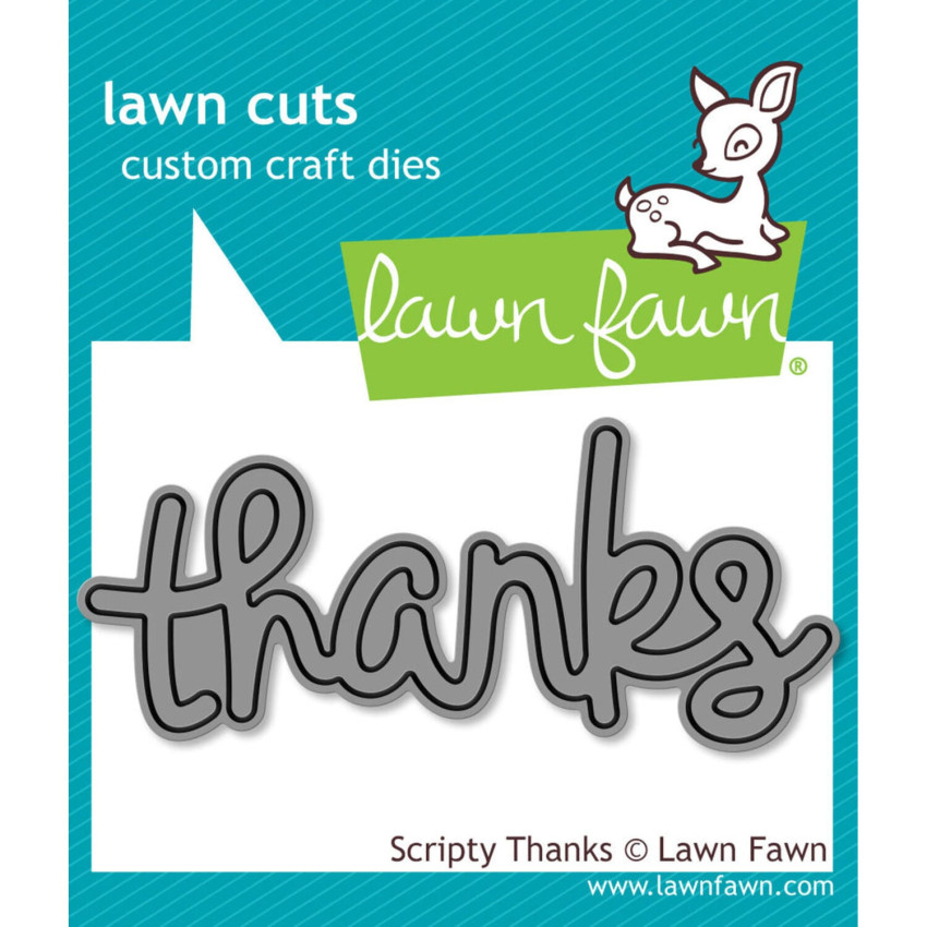 Lawn Fawn - Stanzschablone "Scripty Thanks" Lawn Cuts Dies