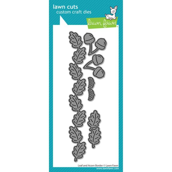 Lawn Fawn - Stanzschablone "Leaf and Acorn Border" Lawn Cuts Dies