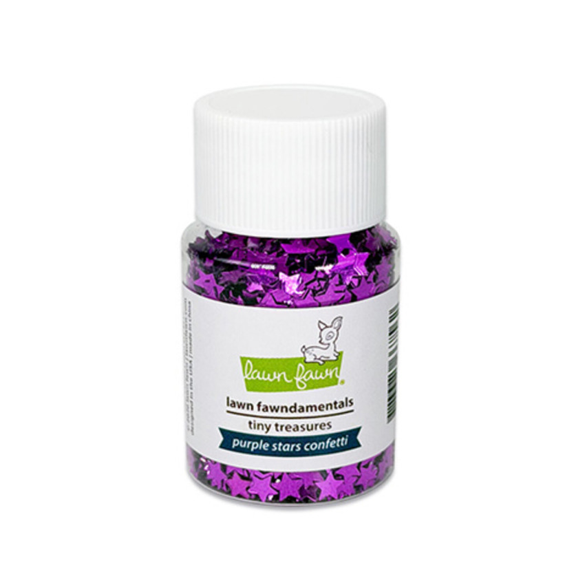 Lawn Fawn - Tiny Treasures Confetti Mix „Purple Stars“