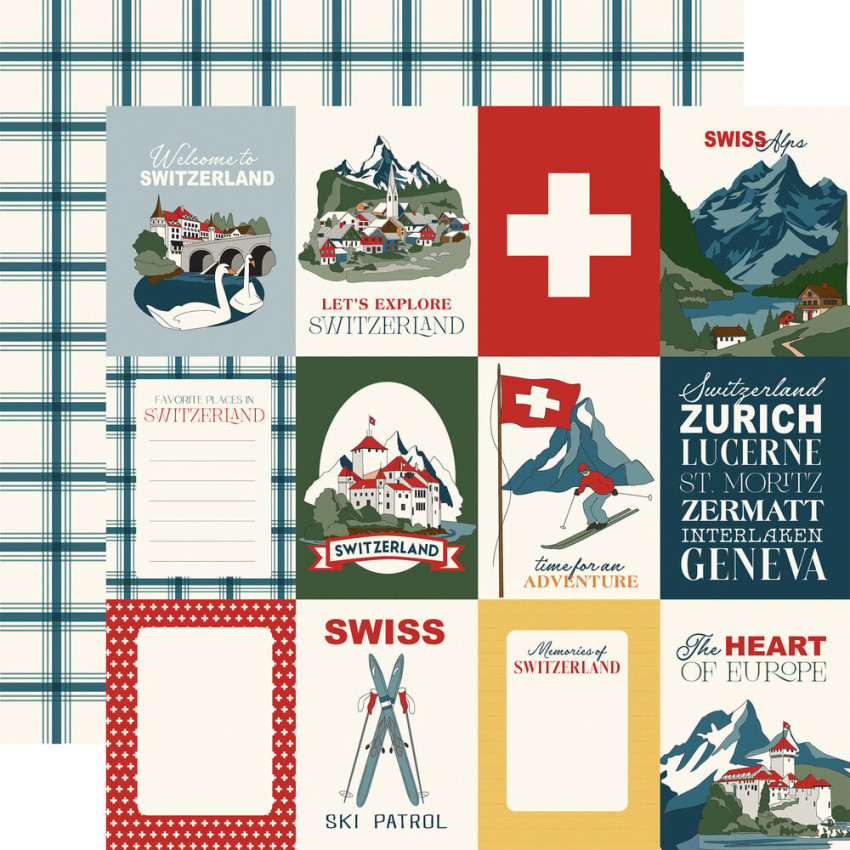 Carta Bella - Designpapier "Switzerland" Collection Kit 12x12 Inch - 12 Bogen