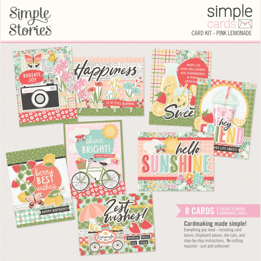Simple Stories - Simple Cards Kit "Pink Lemonade"