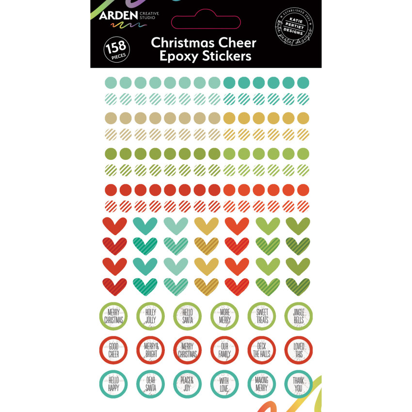 Arden Creative Studio - Epoxy Sticker "Christmas Cheer" by Katie Pertiet
