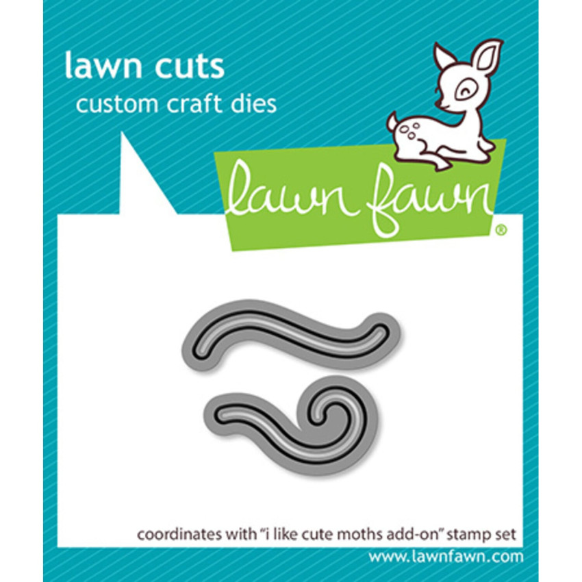 Lawn Fawn - Stanzschablone "I Like Cute Moths Add-On" Lawn Cuts Dies