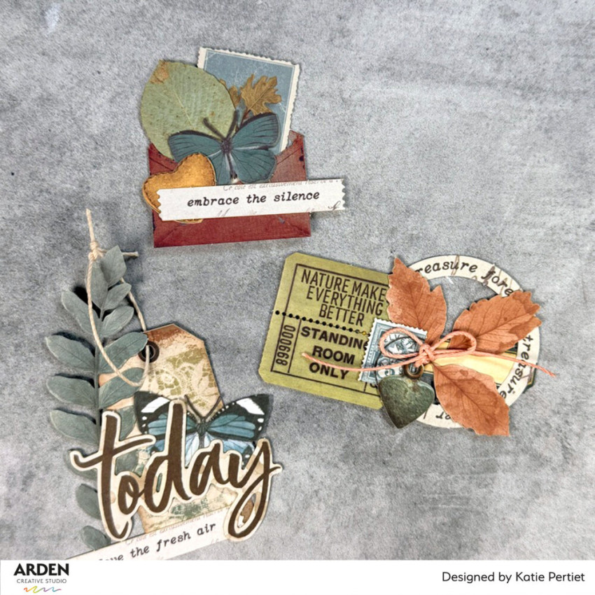 Arden Creative Studio - Stanzteile "Amber Ledgers Foliage" by Katie Pertiet Laser Cuts