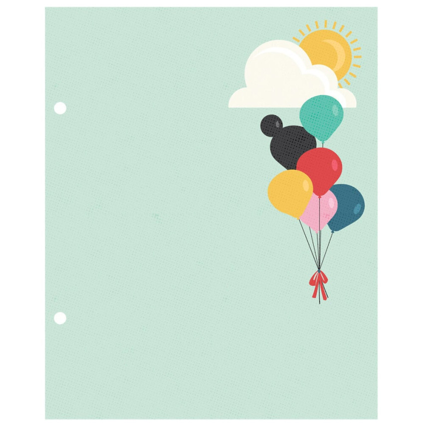 Simple Stories - Say Cheese Happiest Place 6x8 Inch - SN@P! Binder Inserts 6x8 Inch