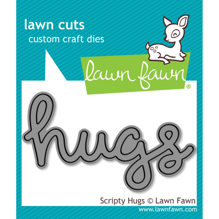 Lawn Fawn - Stanzschablone "Scripty Hugs" Lawn Cuts Dies