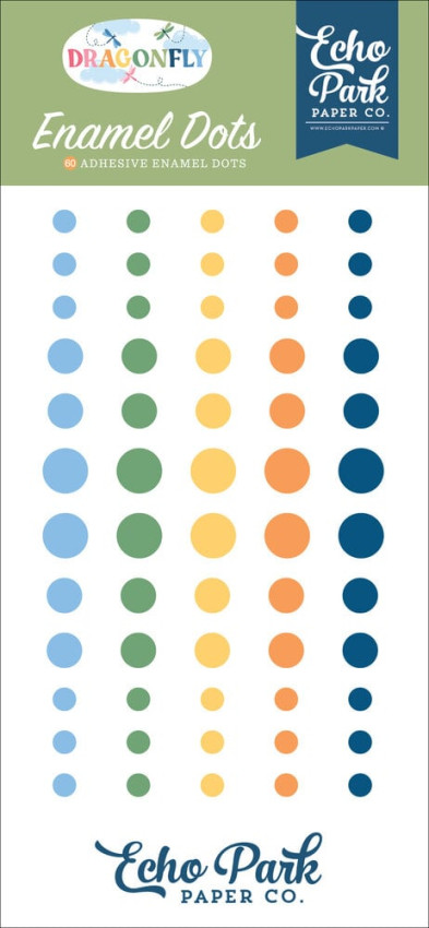 Echo Park - Enamel Dots "Dragonfly" 60 Stück