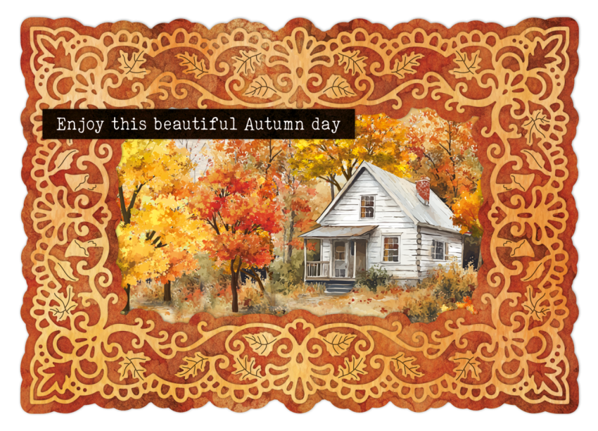 Studio Light - Stanzschablone "A6 Autumn Frame" Autumn Story Cutting Dies