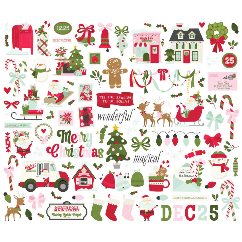 Simple Stories - Stanzteile "Kringle & Co." Bits & Pieces