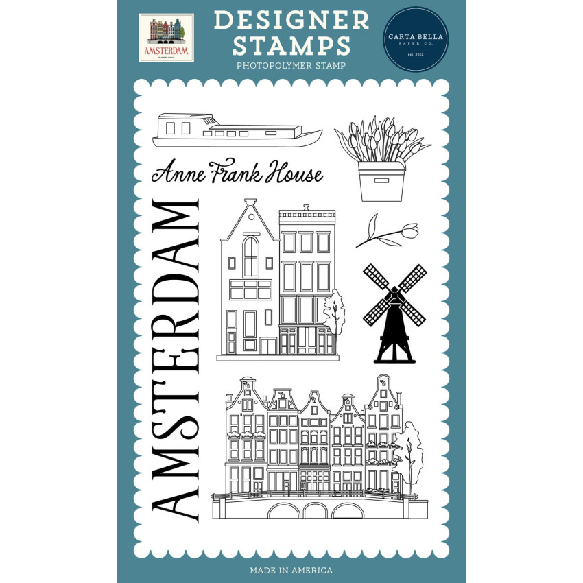 Carta Bella - Stempelset "Designer Set" Clear Stamps - Amsterdam