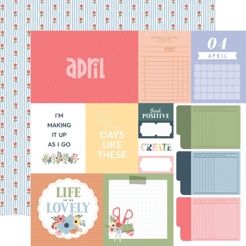 Echo Park - Designpapier "One Day At A Time" Collection Kit 12x12 Inch - 12 Bogen