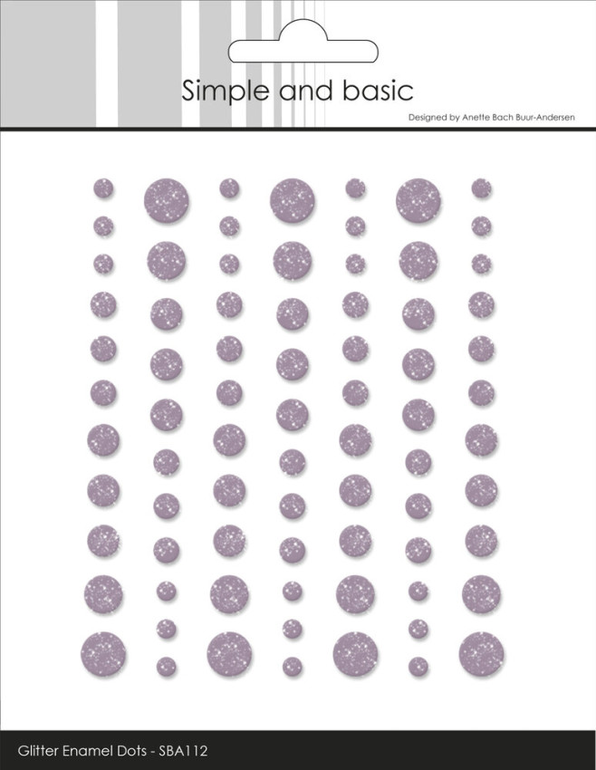 Simple and Basic - Glitter Enamel Dots "Heather"