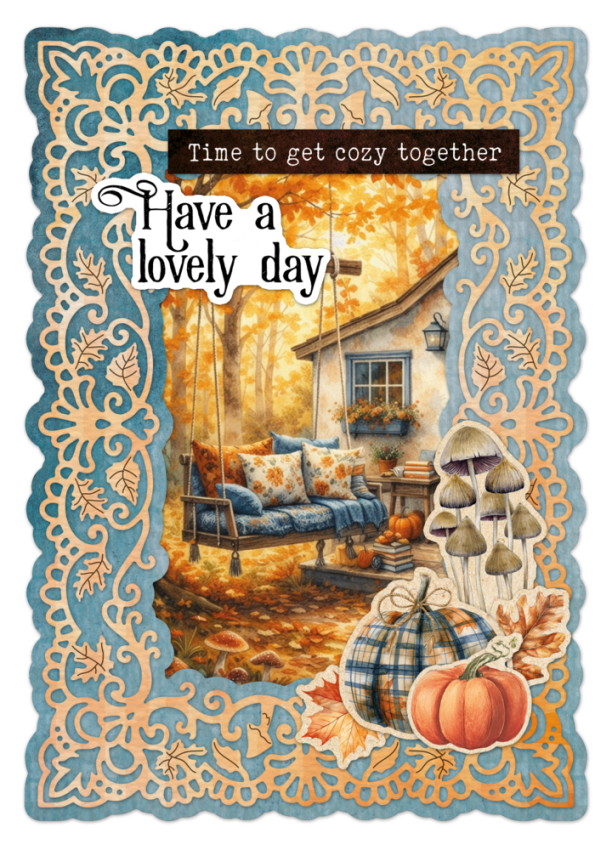 Studio Light - Stanzschablone "A6 Autumn Frame" Autumn Story Cutting Dies