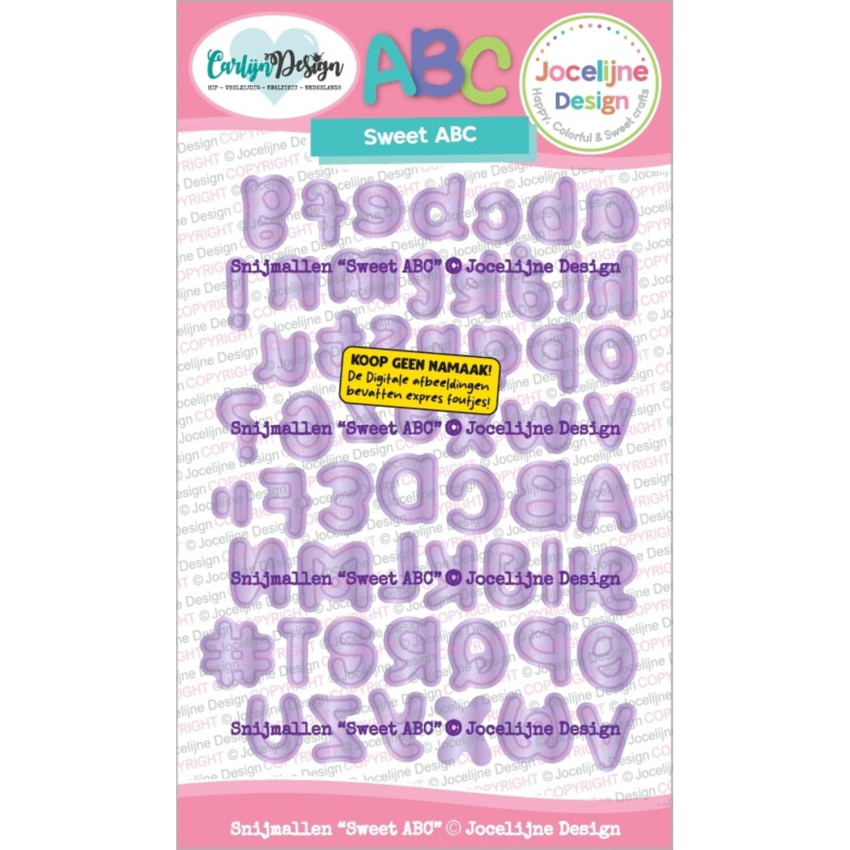 Carlijn Design - Stanzschablone "Sweet ABC by Jocelijne Design" Dies