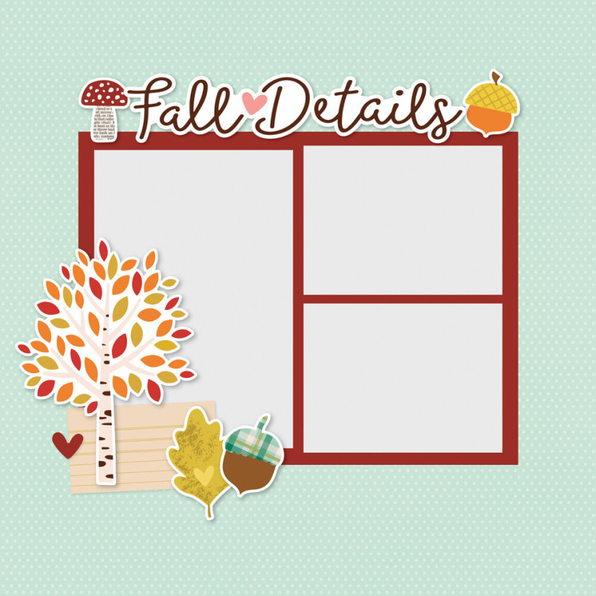 Simple Stories - Stanzteile "Pumpkins & Plaid" Simple Pages Pieces