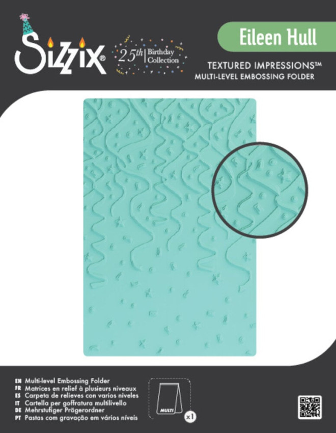 Sizzix - Multi-Level Prägefolder "Party Time" Embossing Folder - Design by Eileen Hull