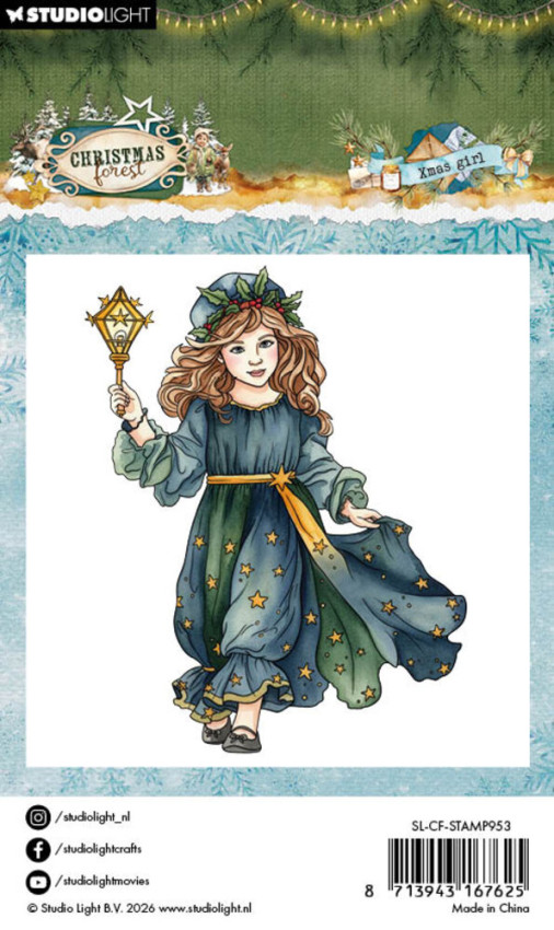 Studio Light - Stempel "Xmas Girl" Christmas Forest Clear Stamps