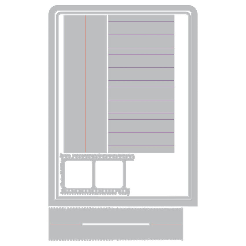 Sizzix - Stanzschablone "Build an Album" Thinlits Craft Dies by 49 & Market