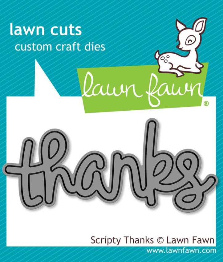 Lawn Fawn - Stanzschablone "Scripty Thanks" Lawn Cuts Dies