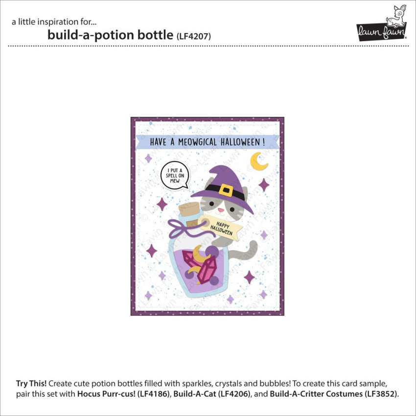 Lawn Fawn - Stanzschablone "Build-A-Potion Bottle" Lawn Cuts Dies