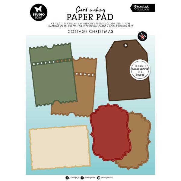 Studio Light - Card Shapes "Cottage Christmas" für Karten 127x178mm