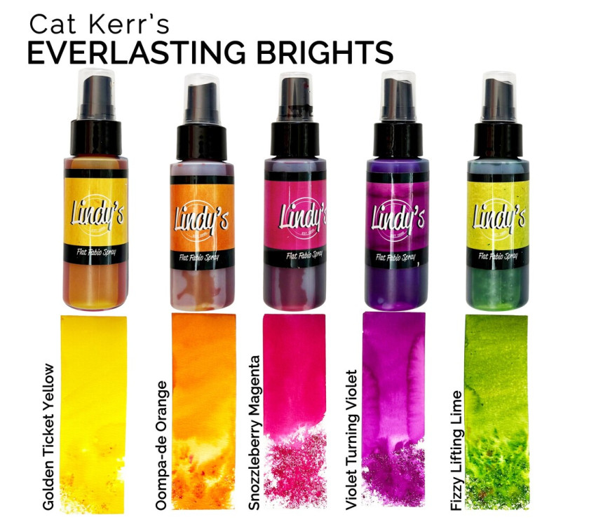 Lindys Stamp Gang - Flat Fabio Spray "Everlasting Brights" 5x59ml - by Cat Kerr