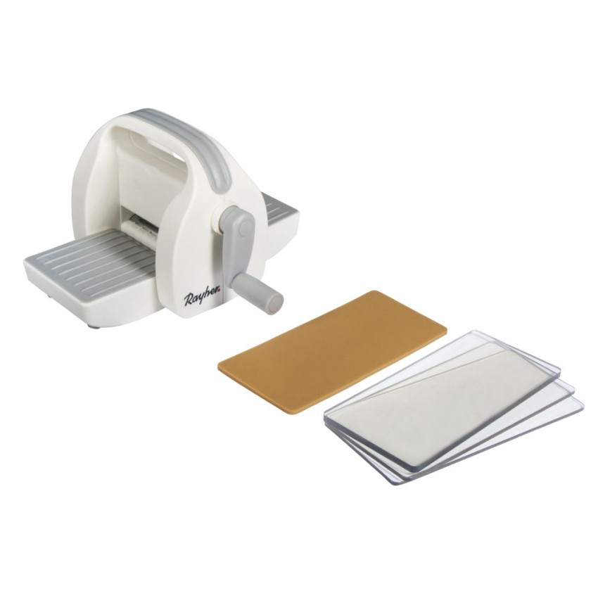 Rayher Mini Stanz-und Prägemaschine To Go inkl. 4 Platten