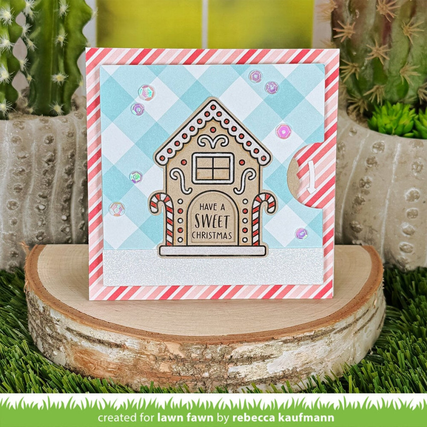 Lawn Fawn - Stempelset "Gingerbread House" Clear Stamp