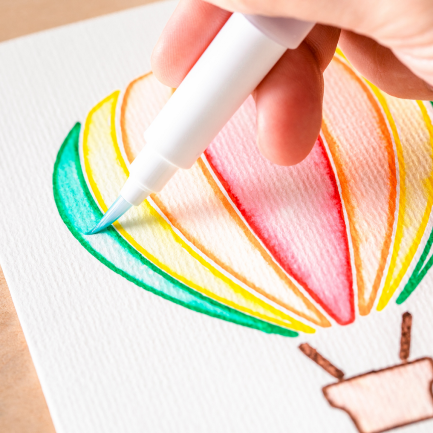 Cricut - Watercolor Card Set "Ivory/White R20" – 12 Karten & 12 Umschläge