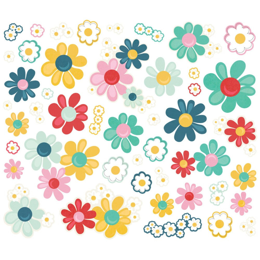 Simple Stories - Stanzteile "Say Cheese Happiest Place Floral" Bits & Pieces