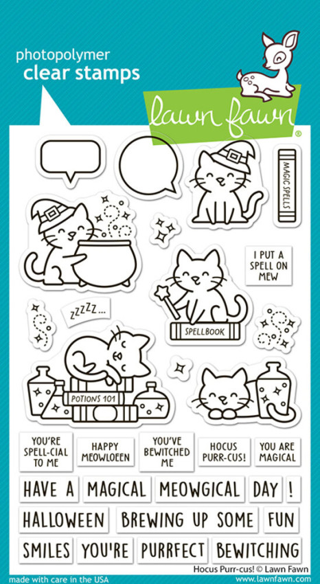 Lawn Fawn - Stempelset "Hocus Purr-cus!" Clear Stamp