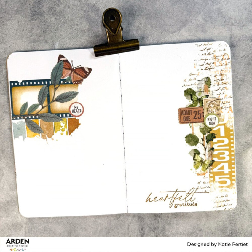Arden Creative Studio - Stempelset "Ledger Notes" Clear Stamps by Katie Pertiet
